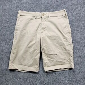 Express Shorts Men 28 Khaki Slim Fit Chino Casual Everyday Pocket Preppy Classic